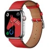 „Apple Watch“ dirželis Forcell F-Design FA20 skylučių dirbtinės odos 42/44/45/49 mm, raudonas