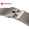 „Apple Watch“ dirželis Forcell F-Design FA11 plieno užsegimas 38 / 40 / 41 mm sidabrinis