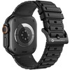 „Apple Watch“ dirželis Forcell F-Design FA06 silikoninis dirželis su skylutėmis, 38 / 40 / 41 mm, juodas