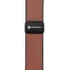„Apple Watch“ dirželis Forcell F-Design FA21 magnetinis dirbtinės odos dirželis 42 / 44 / 45 / 49 mm rudas