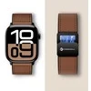 „Apple Watch“ dirželis Forcell F-Design FA21 magnetinis dirbtinės odos dirželis 42 / 44 / 45 / 49 mm rudas