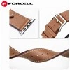 Forcell „Apple Watch“ dirželis AAD90 F-Design FA20 skylučių dirbtinės odos 38/40/41 mm, juodas