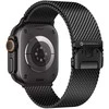 „Apple Watch“ dirželis Forcell F-Design FA11 plieno užsegimas 38/40/41 mm juodas