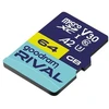 Atminties kortelė GOODRAM Micro SDXC 64GB V30 A2 UHS I U3 RIVAL + adapter