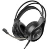 HOCO wire ausinės Jack 3,5 mm su mikrofonu W106 juodas