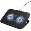Aušinimo dėklas skirtas laptop regulowana 2 x USB A LED Hoco GA4 juoda