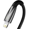 USB laidas, skirtas Lightning Baseus Glimmer Series, 2.4A, 2m (juodas)