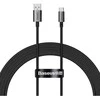 USB laidas per USB-C Baseus Superior 100W 2m (juodas)