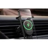 Baseus Automobilinis laikiklis 5.4-6.7" ekranų telefonams su belaidžiu įkrovimu 15W, juodas