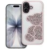 OEM dėklas, skirtas „iPhone 17“, rožinis meškiuko formos dėklas