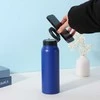 Gertuvė Oem Buteliukas / bidon na wodę metal su laikikliu kompatybilnym su Magsafe 950ml mėlyna