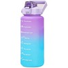 Bez Marki Oem Vanduo bottle with a straw with a motivational measuring 2L RC-K-992 violetinė mėlynas