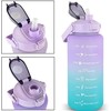 Bez Marki Oem Vanduo bottle with a straw with a motivational measuring 2L RC-K-992 violetinė mėlynas
