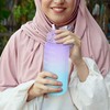 Bez Marki Oem Vanduo bottle with a straw with a motivational measuring 2L RC-K-992 violetinė mėlynas