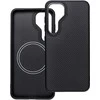 Oem Carbon Elite Mag dėklas suderinamas su MagSafe skirtas Samsung Galaxy S25 juodos spalvos