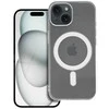Dėklas Oem Case for iPhone 15 Clear Case 2 mm Mag Cover compatible with MagSafe (camera protection) transparent