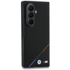 BMW M PU Perforated Tricolor Stripe Magnetinis dėklas Samsung Galaxy Z Fold 8 Ultra juodos spalvos