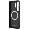 BMW M PU Leather Perforated Stripes and Metal Logo Magnetic dėklas skirtas Samsung Galaxy S26 Ultra Mėlyna