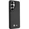 Dėklas BMW M Kevlar Logo MagSafe Samsung Galaxy S26 Ultra juodos spalvos