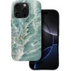 Dėklas Case for iPhone 15 PRO MAX Forcell F-Protect Mirage compatible with Magsafe Military Drop-Test žalias marble