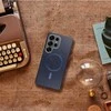 Dėklas Oem Futerał do Samsung A17 Gentleman Mag Cover zgodny su MagSafe tamsiai mėlyna