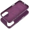 Dėklas Leather Mag Cover (MagSafe) skirtas iPhone 16 violetinis