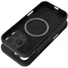 Dėklas Oem Case for iPhone 17 AIR Silicone 2mm compatible with MagSafe juodas