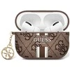 Guess GUA2P4RPSW AirPods 1/2 dėklas rudos spalvos 4G Printed Stripes Charm