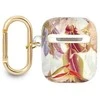Dėklas GUESS GUA2HFLU AIRPODS 1/2 dangtelio violetinė/purpurinė Flower STAP KOLEKCIJA