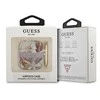 Dėklas GUESS GUA2HFLU AIRPODS 1/2 dangtelio violetinė/purpurinė Flower STAP KOLEKCIJA