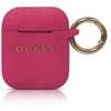 Guess GUACCSILGLFU AirPods dėklas fuchsia silikoninis Glitter