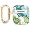 Apple AirPods ausinių dėklas Guess AirPods Flower Strap Collection (GUA2HHFLN) žalios spalvos
