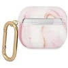 Guess GUA3UNMP AirPods 3 dėklas rožinės spalvos Marble Collection