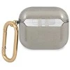 Dėklas GUESS GUA3UCG4GK AIRPODS 3 COVER Juodas GLITTER COLLECTION
