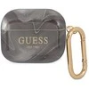 Guess GUA3UNMK AirPods 3 dėklas juodos spalvos Marble Collection
