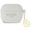 Dėklas GUESS GUA3LSC4EG AIRPODS 3 COVER GRAY/GRAY SILICONE CHARM 4G COLLECTION