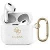 Apple AirPods 3 Guess Glitter Collection (GUA3UCG4GT) ausinių dėklas skaidrus