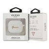 Guess GUA3LSCHSH AirPods 3 dėklas baltos spalvos Silicone Charm Heart Collection