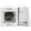 Guess 4G Script PC/PU Charm dėklas skirtas AirPods 4 rudos spalvos