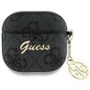 Dėklas Guess GUA4G4GSMK AirPods 4 cover juodos spalvos 4G Charm Collection