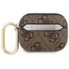 Dėklas GUESS GUAP4GSMW AIRPODS PRO COVER BRONZE/BROWN 4G SCRIPT METAL COLLECTION