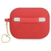 Guess GUAPLSCHSR AirPods Pro dėklas red silikoninis Charm Heart Collection