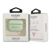 Guess GUAPLSCHSN AirPods Pro dėklas žalios spalvos Silicone Charm Heart Collection