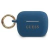 Guess GUACAPSILGLBL AirPods Pro dėklas mėlynos spalvos silikoninis Glitter