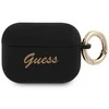 Guess dėklas, skirtas AirPods Pro GUAPSSSK juodos spalvos Silikoninis Vintage Script