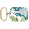 Apple AirPods Pro ausinių dėklas Guess AirPods Flower Strap Collection (GUAPHHFLN) žalios spalvos