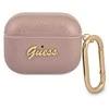 Dėklas GUESS GUAPSASMP AIRPODS PRO COVER Rožinis/Rožinis SAFFIANO SCRIPT METAL COLLECTION