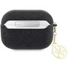 Apple AirPods Pro 2 Guess Glitter Flake 4G Charm (GUAP2GLGSHK) ausinių dėklas juodos spalvos