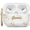 Guess GUAP2PG4GPH AirPods Pro 2 (2022/2023) dėklas baltos spalvos 4G Hook