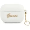 Guess GUAPLSCHSH AirPods Pro dėklas baltos spalvos Silicone Charm Heart Collection